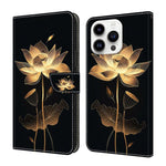 Capa de Telemóvel em Pele Vegana Pintada com Efeito Cristalino, Para iPhone Air, Para iPhone 16 Pro Max, Para iPhone 16 Pro, Para iPhone 16
