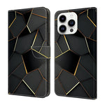 Capa de Telemóvel em Pele Vegana Pintada com Efeito Cristalino, Para iPhone Air, Para iPhone 16 Pro Max, Para iPhone 16 Pro, Para iPhone 16