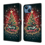 Capa de Telemóvel em Pele Vegana Pintada com Efeito Cristalino, Para iPhone 15 Pro Max, Para iPhone 15 Pro, Para iPhone 14 / 13, Para iPhone 14 Pro