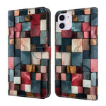 Capa de telemóvel em pele vegana pintada com efeito cristal, Para iPhone 11