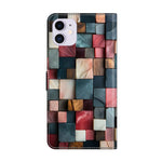 Capa de telemóvel em pele vegana pintada com efeito cristal, Para iPhone 11