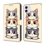 Capa de telemóvel em pele vegana pintada com efeito cristal, Para iPhone 11