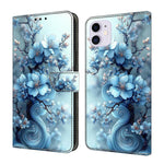 Capa de telemóvel em pele vegana pintada com efeito cristal, Para iPhone 11
