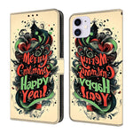 Capa de telemóvel em pele vegana pintada com efeito cristal, Para iPhone 11