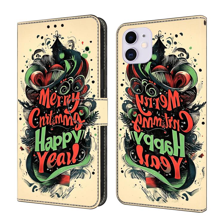 Capa de telemóvel em pele vegana pintada com efeito cristal, Para iPhone 11