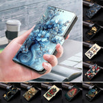 Capa de Telemóvel em Pele Vegana Pintada com Efeito Cristalino, Para iPhone Air, Para iPhone 16 Pro Max, Para iPhone 16 Pro, Para iPhone 16