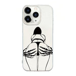 Capa de telemóvel creme IMD com moldura transparente, para iPhone 11 Pro Max, para iPhone 11, para iPhone 11 Pro, para iPhone X / XS, para iPhone XR, para iPhone XS Max, para iPhone 8 Plus / 7 Plus