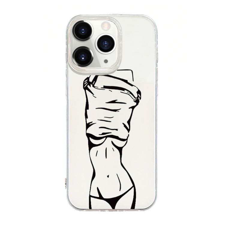 Capa de telemóvel creme IMD com moldura transparente, para iPhone 11 Pro Max, para iPhone 11, para iPhone 11 Pro, para iPhone X / XS, para iPhone XR, para iPhone XS Max, para iPhone 8 Plus / 7 Plus