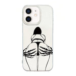 Capa de telemóvel creme IMD com moldura transparente, para iPhone 11 Pro Max, para iPhone 11, para iPhone 11 Pro, para iPhone X / XS, para iPhone XR, para iPhone XS Max, para iPhone 8 Plus / 7 Plus