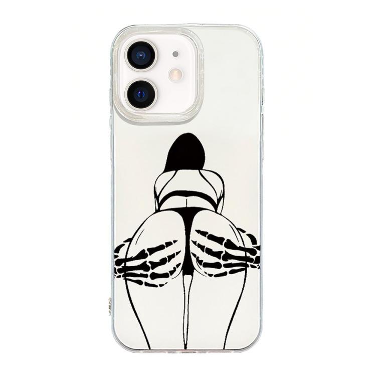 Capa de telemóvel creme IMD com moldura transparente, para iPhone 11 Pro Max, para iPhone 11, para iPhone 11 Pro, para iPhone X / XS, para iPhone XR, para iPhone XS Max, para iPhone 8 Plus / 7 Plus
