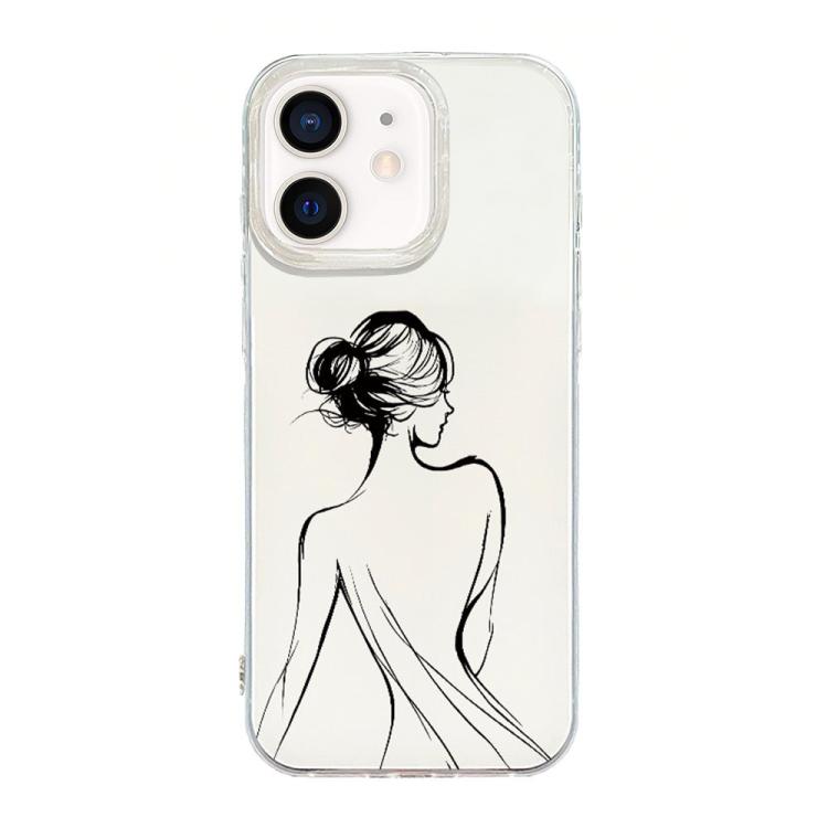 Capa de telemóvel creme IMD com moldura transparente, para iPhone 11 Pro Max, para iPhone 11, para iPhone 11 Pro, para iPhone X / XS, para iPhone XR, para iPhone XS Max, para iPhone 8 Plus / 7 Plus