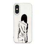 Capa de telemóvel creme IMD com moldura transparente, para iPhone 11 Pro Max, para iPhone 11, para iPhone 11 Pro, para iPhone X / XS, para iPhone XR, para iPhone XS Max, para iPhone 8 Plus / 7 Plus