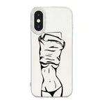 Capa de telemóvel creme IMD com moldura transparente, para iPhone 11 Pro Max, para iPhone 11, para iPhone 11 Pro, para iPhone X / XS, para iPhone XR, para iPhone XS Max, para iPhone 8 Plus / 7 Plus