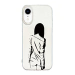 Capa de telemóvel creme IMD com moldura transparente, para iPhone 11 Pro Max, para iPhone 11, para iPhone 11 Pro, para iPhone X / XS, para iPhone XR, para iPhone XS Max, para iPhone 8 Plus / 7 Plus
