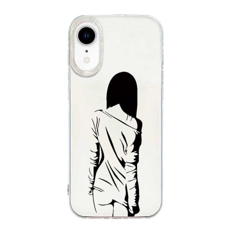 Capa de telemóvel creme IMD com moldura transparente, para iPhone 11 Pro Max, para iPhone 11, para iPhone 11 Pro, para iPhone X / XS, para iPhone XR, para iPhone XS Max, para iPhone 8 Plus / 7 Plus