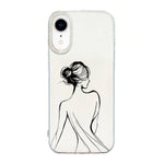 Capa de telemóvel creme IMD com moldura transparente, para iPhone 11 Pro Max, para iPhone 11, para iPhone 11 Pro, para iPhone X / XS, para iPhone XR, para iPhone XS Max, para iPhone 8 Plus / 7 Plus