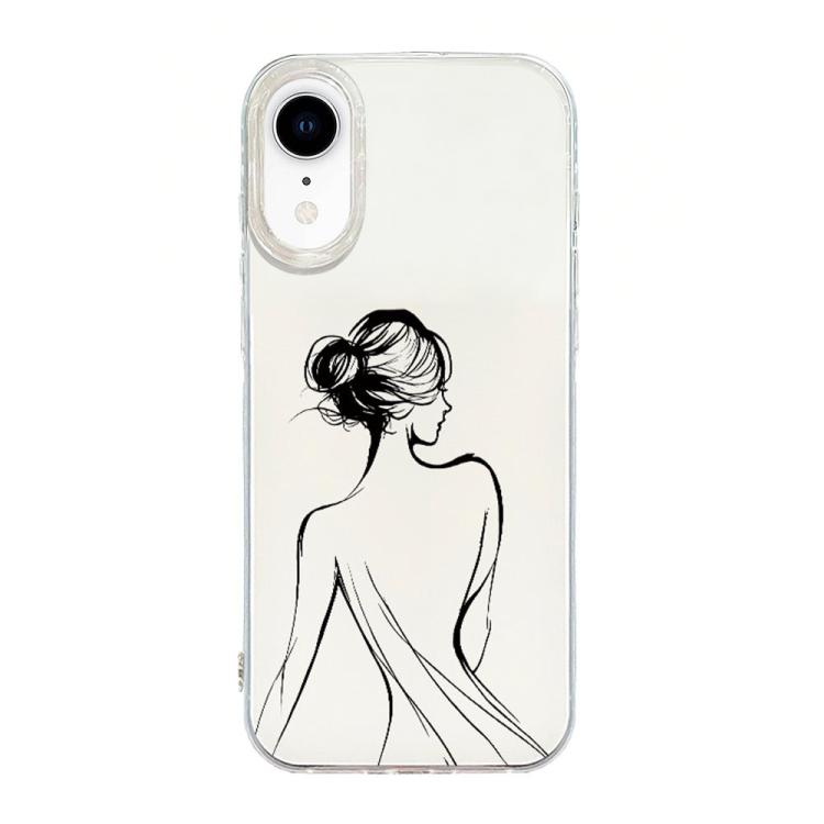 Capa de telemóvel creme IMD com moldura transparente, para iPhone 11 Pro Max, para iPhone 11, para iPhone 11 Pro, para iPhone X / XS, para iPhone XR, para iPhone XS Max, para iPhone 8 Plus / 7 Plus