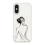 Capa de telemóvel creme IMD com moldura transparente, para iPhone 11 Pro Max, para iPhone 11, para iPhone 11 Pro, para iPhone X / XS, para iPhone XR, para iPhone XS Max, para iPhone 8 Plus / 7 Plus