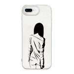 Capa de telemóvel creme IMD com moldura transparente, para iPhone 11 Pro Max, para iPhone 11, para iPhone 11 Pro, para iPhone X / XS, para iPhone XR, para iPhone XS Max, para iPhone 8 Plus / 7 Plus