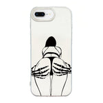 Capa de telemóvel creme IMD com moldura transparente, para iPhone 11 Pro Max, para iPhone 11, para iPhone 11 Pro, para iPhone X / XS, para iPhone XR, para iPhone XS Max, para iPhone 8 Plus / 7 Plus