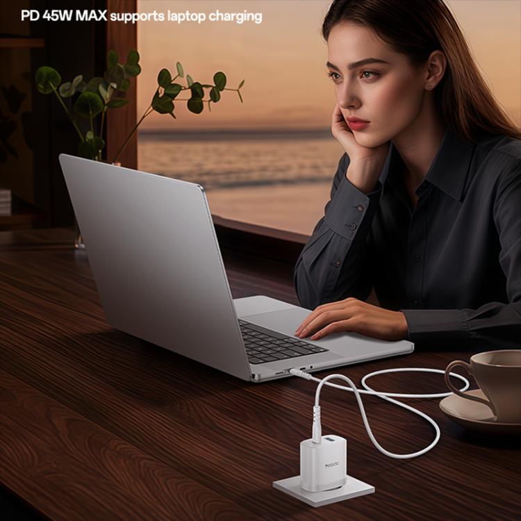 Conjunto de Carregador Rápido Yesido PD45W com Interfaces USB e Tipo-C, Plugue UE, Plugue Reino Unido, Plugue EUA
