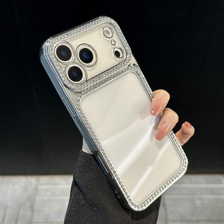 Capa de telemóvel híbrida PC com TPU e strass, para iPhone 17 Pro Max, para iPhone 17 Pro