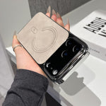 Capa magnética de pele de cordeiro perfurada fina, para iPhone 17 Pro Max, para iPhone 17 Pro