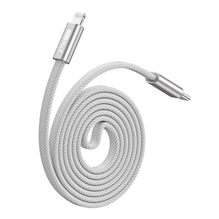 DUX DUCIS AUTO Série 27W Tipo-C para 8 Pinos Cabo de Dados Magnético Trançado em Nylon, Comprimento: 1m, Tipo-C para 8 Pinos