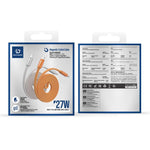 DUX DUCIS AUTO Série 27W Tipo-C para 8 Pinos Cabo de Dados Magnético Trançado em Nylon, Comprimento: 1m, Tipo-C para 8 Pinos