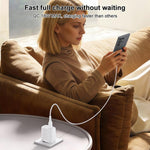 Conjunto de Carregador USB de Interface Única Yesido 18W com Cabo USB para Tipo-C, Plugue UE, Plugue Reino Unido, Plugue EUA