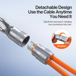DUX DUCIS LCBA Série 27W Tipo-C para 8 Pinos Cabo de Dados de Carregamento Rápido com Cordão, Comprimento: 30cm, Tipo-C para 8 Pinos
