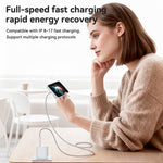 Conjunto de Carregador Rápido Yesido YC20U PD35W USB-C / Tipo-C com Porta Única com Cabo Tipo-C para Tipo-C, YC20U