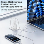Kit de Carregador Rápido Yesido PD45W Dual Tipo-C com Cabo Tipo-C para Tipo-C, Plugue EUA, Plugue UE, Plugue Reino Unido