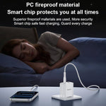 Conjunto de Carregador Yesido YC106 PD20W USB-C / Tipo-C e QC18W USB-A com Duas Portas com Cabo Tipo-C para Tipo-C, YC106