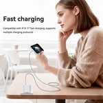 Conjunto de Carregador Rápido Yesido YC107 PD35W USB-C / Tipo-C com Porta Única com Cabo Tipo-C para Tipo-C, YC107