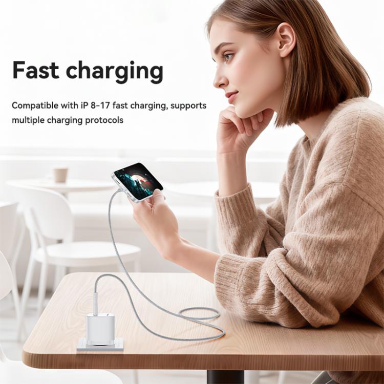 Conjunto de Carregador Rápido Yesido YC107 PD35W USB-C / Tipo-C com Porta Única com Cabo Tipo-C para Tipo-C, YC107