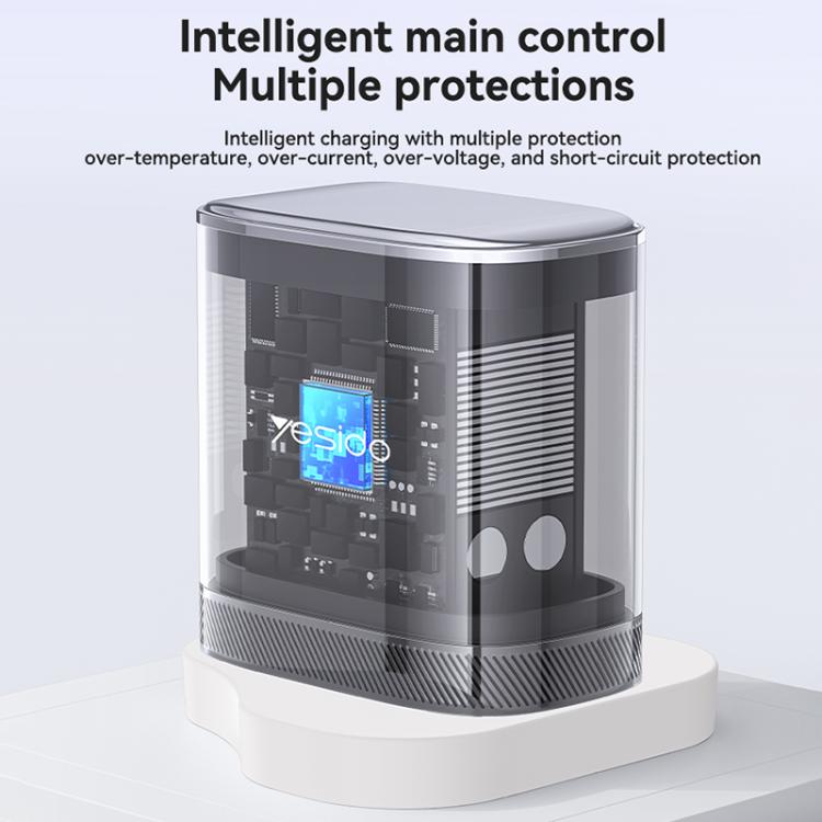 Conjunto de Carregador Rápido Yesido YC153 PD35W USB-C / Tipo-C com Porta Única com Cabo Tipo-C para Tipo-C, YC153