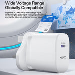Conjunto de Carregador Rápido Yesido YC153 PD35W USB-C / Tipo-C com Porta Única com Cabo Tipo-C para Tipo-C, YC153