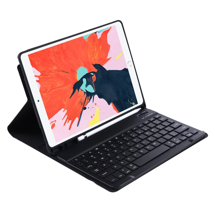 T098B Capa protetora integrada ultrafina Candy Colors com teclado Bluetooth para iPad Air 11 2024 / 2025 / Air 4 10.9 polegadas 2020, com suporte e slot para caneta, T098B