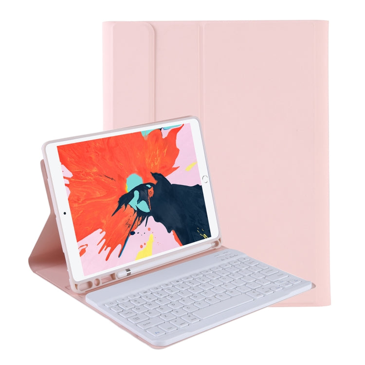 T098B Capa protetora integrada ultrafina Candy Colors com teclado Bluetooth para iPad Air 11 2024 / 2025 / Air 4 10.9 polegadas 2020, com suporte e slot para caneta, T098B
