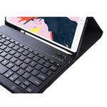 T098B Capa protetora integrada ultrafina Candy Colors com teclado Bluetooth para iPad Air 11 2024 / 2025 / Air 4 10.9 polegadas 2020, com suporte e slot para caneta, T098B