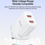 Yesido YC150 12W 2.4A Carregador com Dupla Porta USB com Cabo de Dados USB para Type-C de 1m, YC150