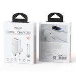 Yesido YC150 12W 2.4A Carregador com Dupla Porta USB com Cabo de Dados USB para Type-C de 1m, YC150