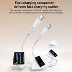 Yesido YC105 PD20W Carregador Type-C com Cabo de Dados Type-C para Type-C de 1m, YC105