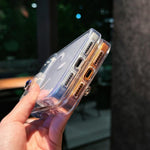 Capa magnética de acrílico com brilho cristal, para iPhone 17 Pro Max, para iPhone 17 Pro