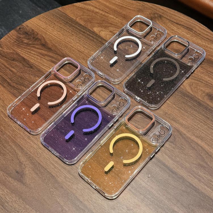 Capa magnética de acrílico com brilho cristal, para iPhone 17 Pro Max, para iPhone 17 Pro