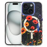 Capa magnética da série Jungle com luz azul IMD, para iPhone 16, para iPhone 15 Pro Max, para iPhone 15 Pro, para iPhone 15 Plus / 14 Plus, para iPhone 15, para iPhone 14 / 13, para iPhone 14 Pro, para iPhone 14 Pro Max