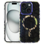 Capa magnética da série Jungle com luz azul IMD, para iPhone 16, para iPhone 15 Pro Max, para iPhone 15 Pro, para iPhone 15 Plus / 14 Plus, para iPhone 15, para iPhone 14 / 13, para iPhone 14 Pro, para iPhone 14 Pro Max