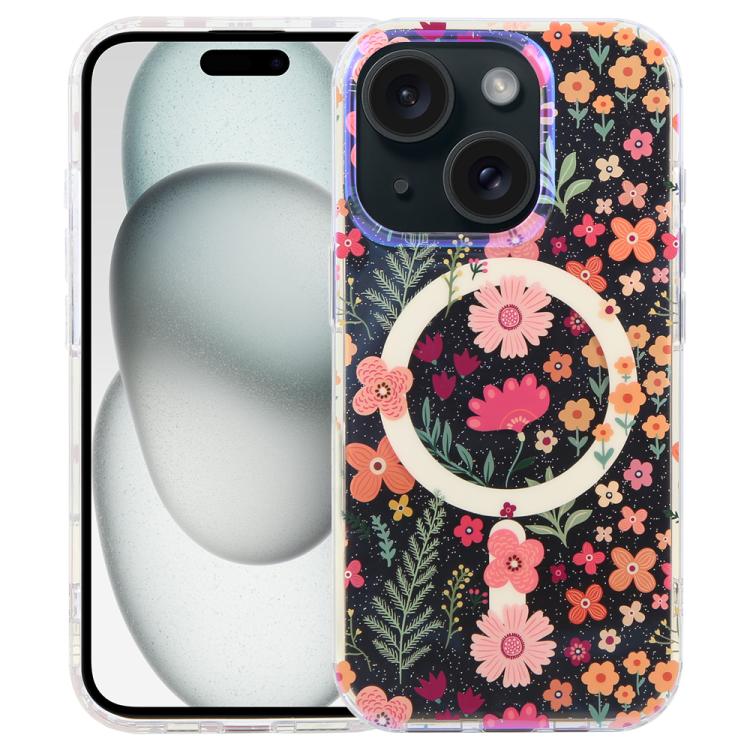 Capa magnética da série Jungle com luz azul IMD, para iPhone 16, para iPhone 15 Pro Max, para iPhone 15 Pro, para iPhone 15 Plus / 14 Plus, para iPhone 15, para iPhone 14 / 13, para iPhone 14 Pro, para iPhone 14 Pro Max