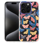 Capa magnética da série Jungle com luz azul IMD, para iPhone 16, para iPhone 15 Pro Max, para iPhone 15 Pro, para iPhone 15 Plus / 14 Plus, para iPhone 15, para iPhone 14 / 13, para iPhone 14 Pro, para iPhone 14 Pro Max